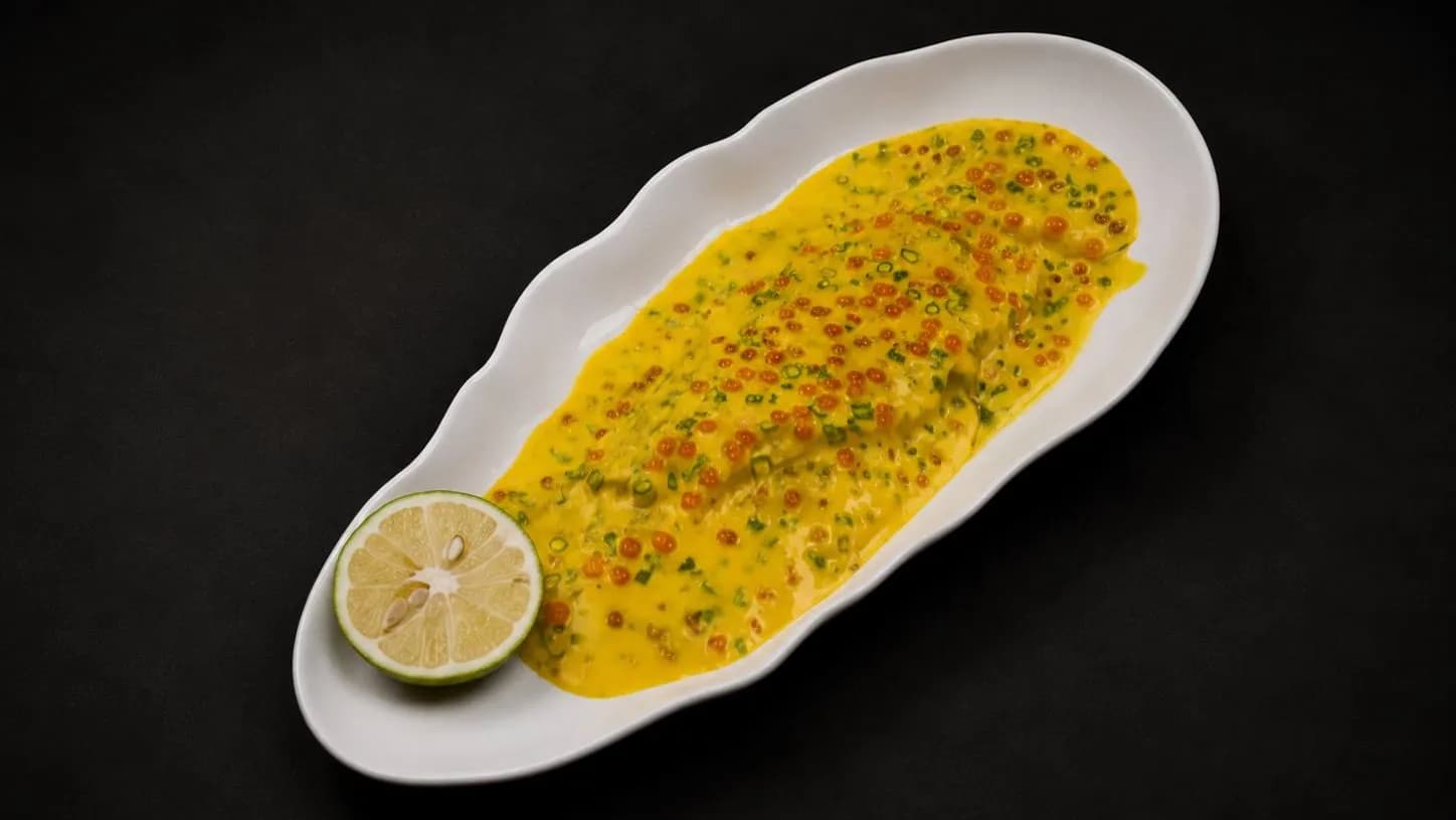 Peynir soslu somon