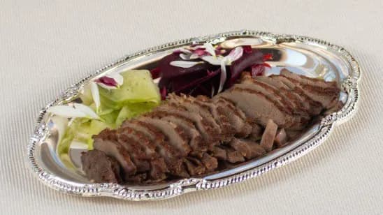 Duck steak and Bruno sauce