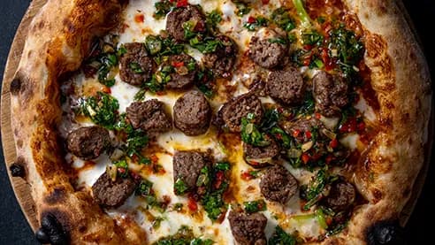 Kebab pizza