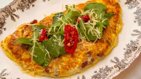 Karidesli omlet