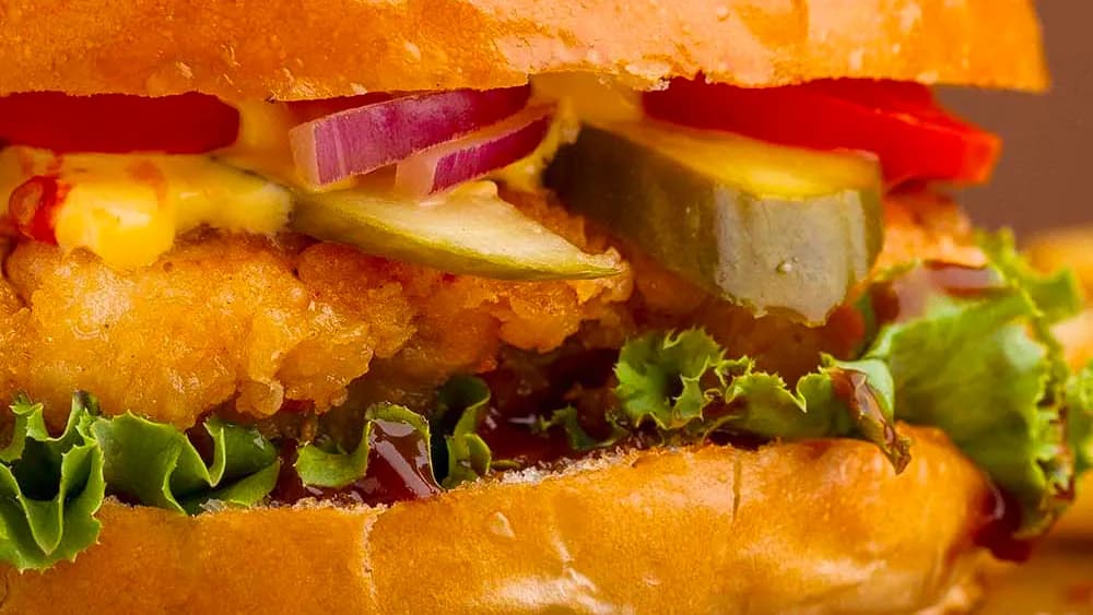 Çıtır tavuk burger