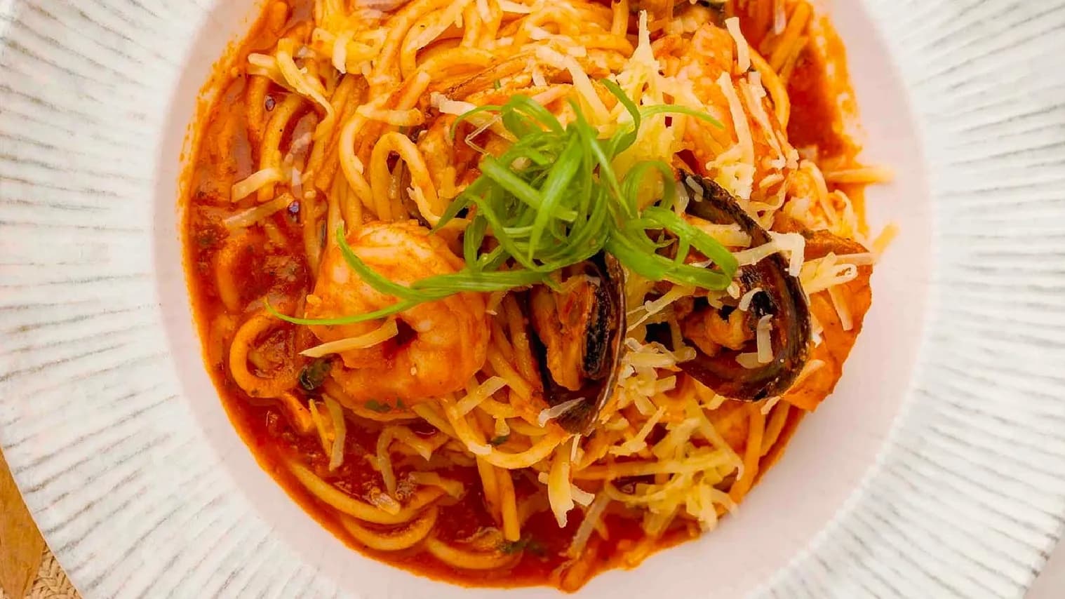 Deňiz önümlerinden Spaghetti