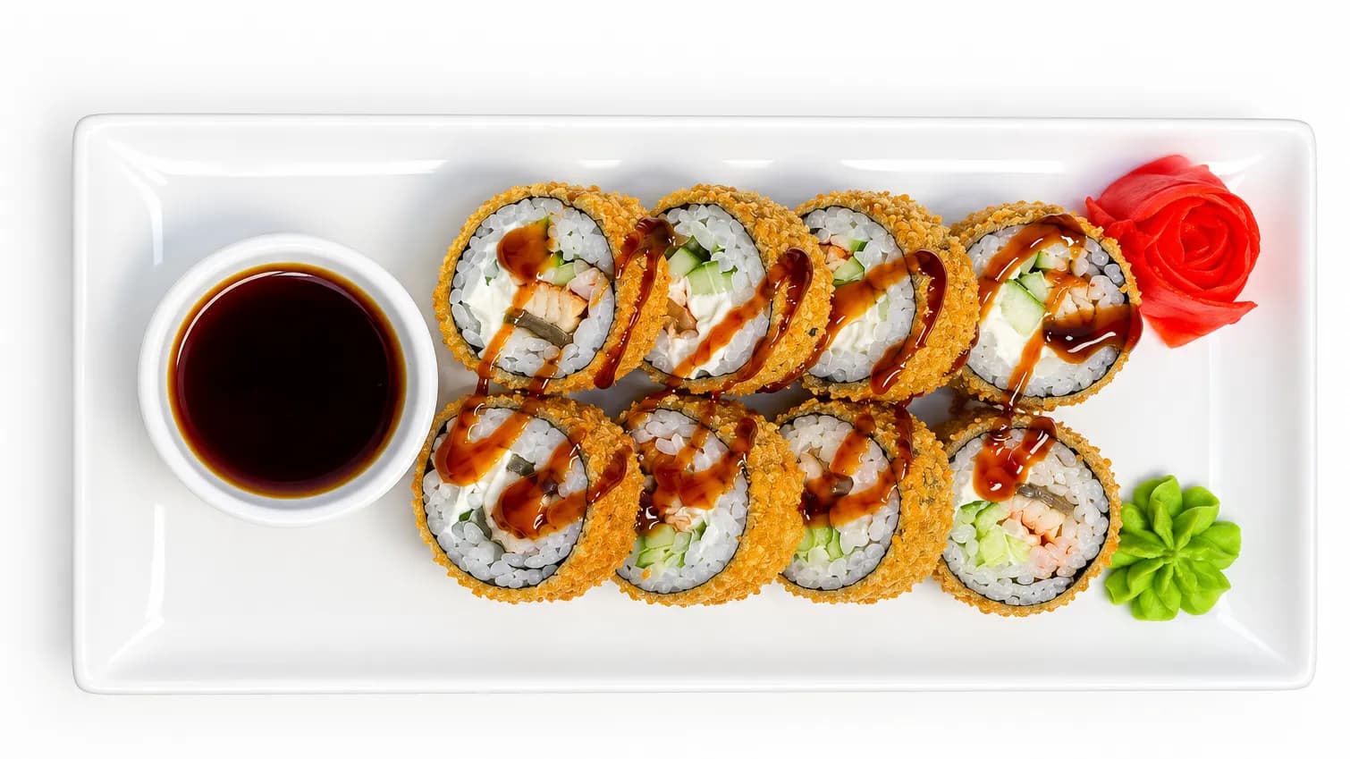 Fried eel roll