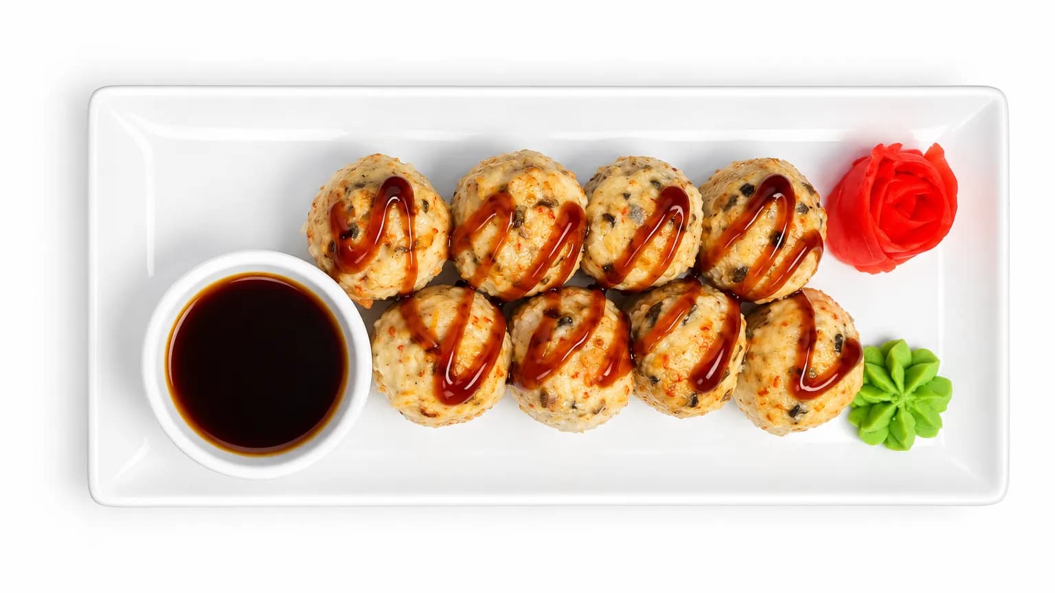 Baked roll with eel