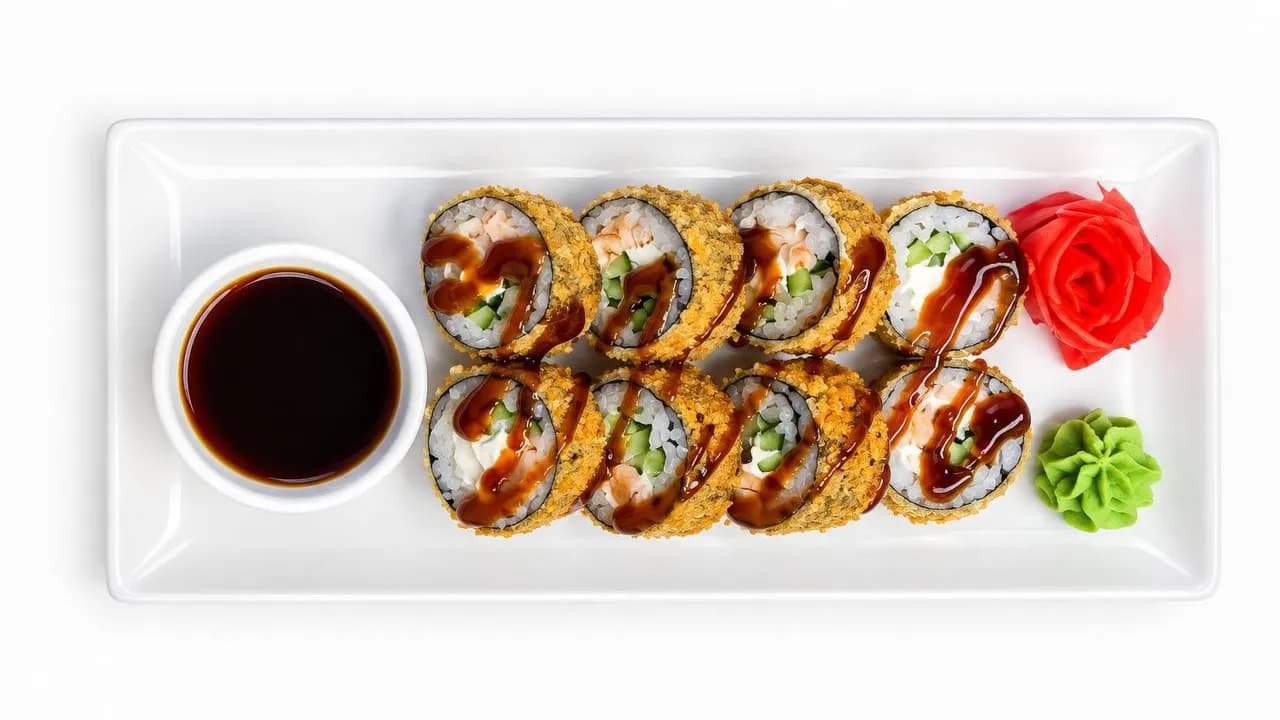 Fried salmon roll