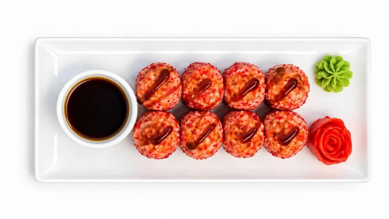 Baked roll with crab