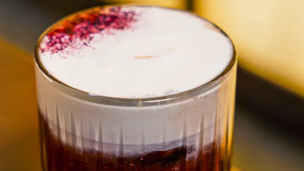 Raspberry-passion fruit cold brew