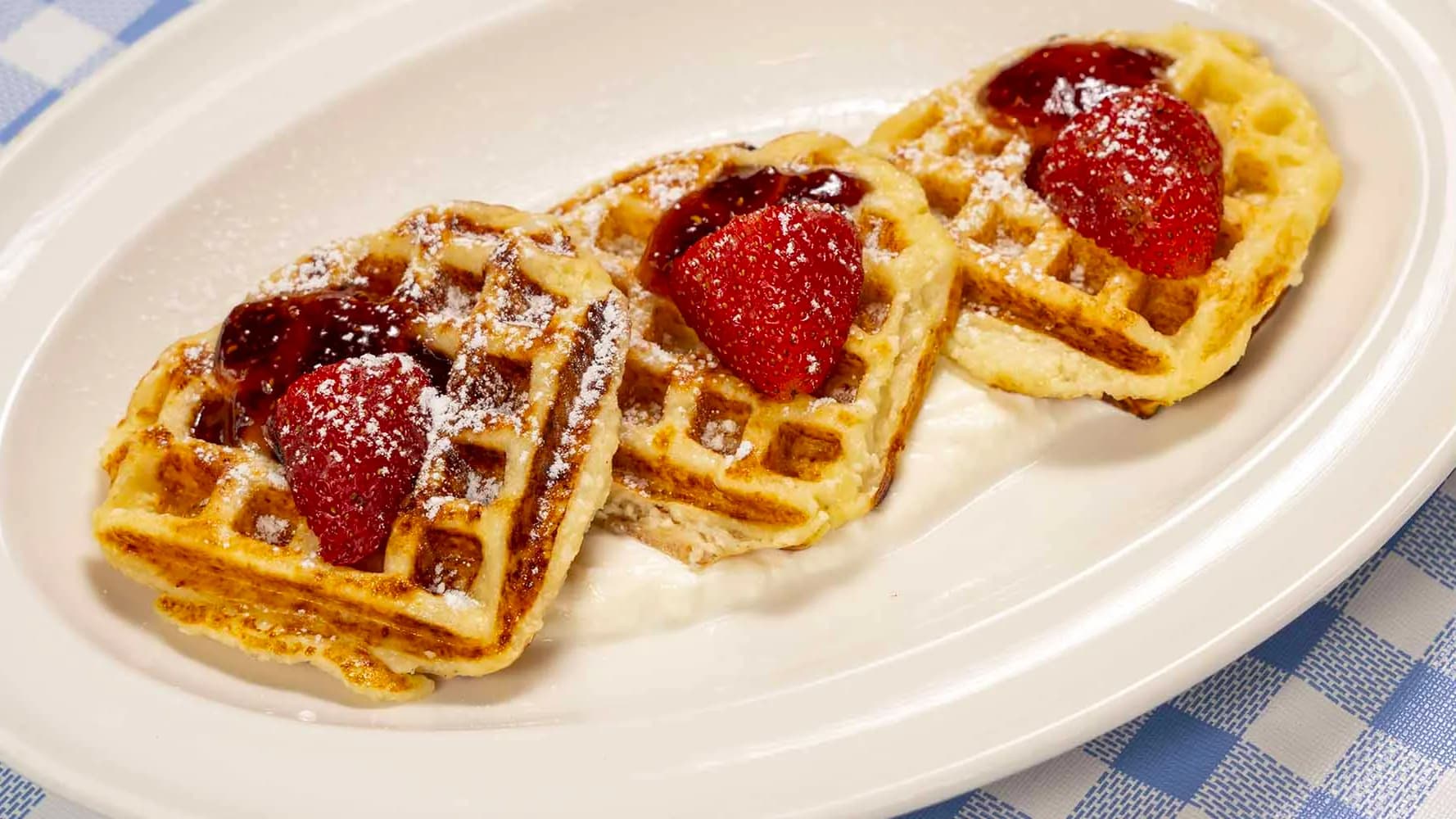 Lor peynirli waffle