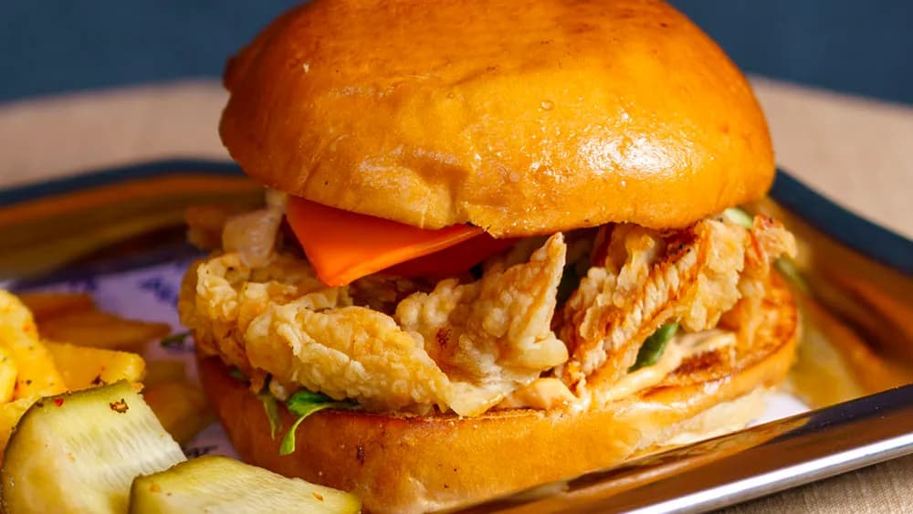Krispy tavuk burger