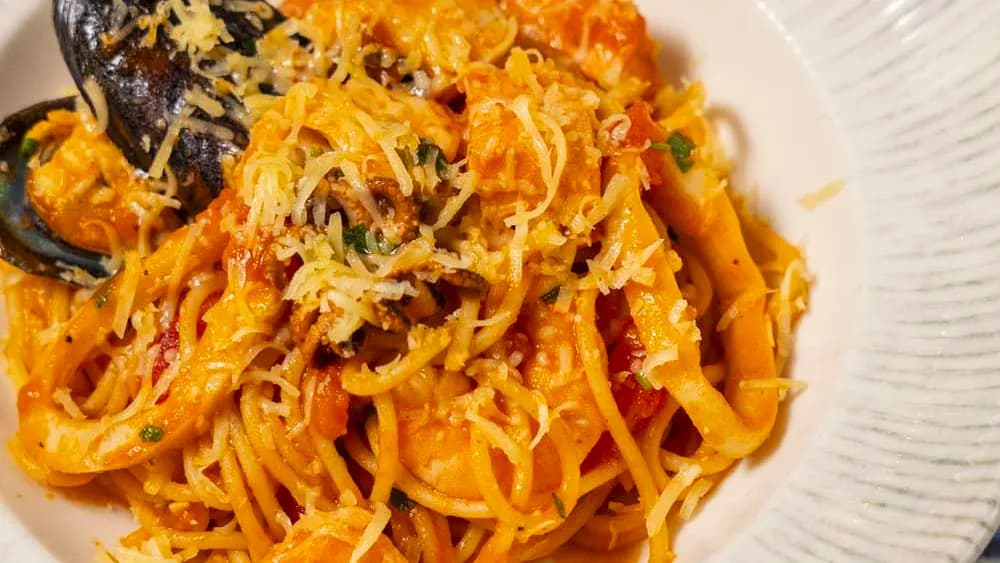 Deniz mahsullü spagetti