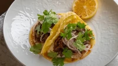 Beef cheek tacos