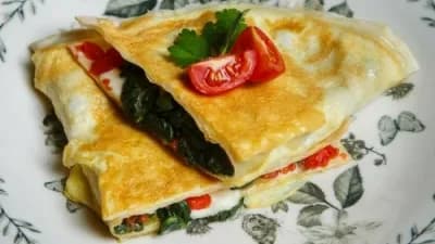 Omelette with mushrooms