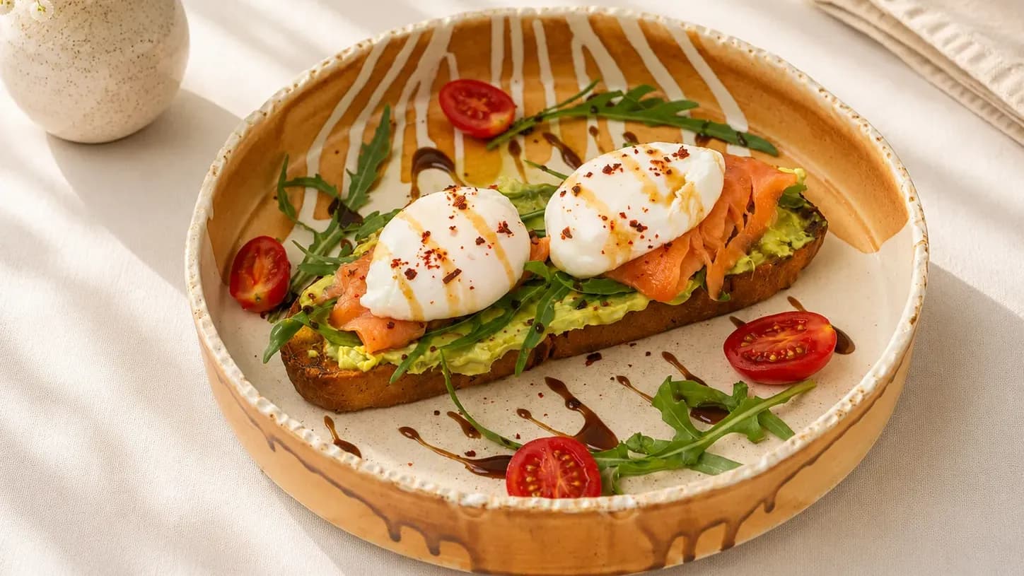 Avocado, Salmon, and Poached Egg Toast