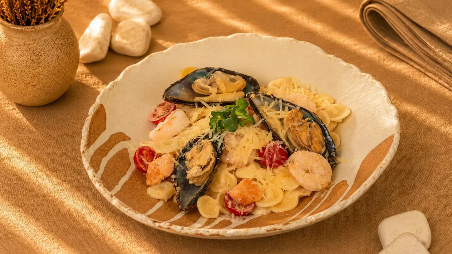 Farfalle with Seafood