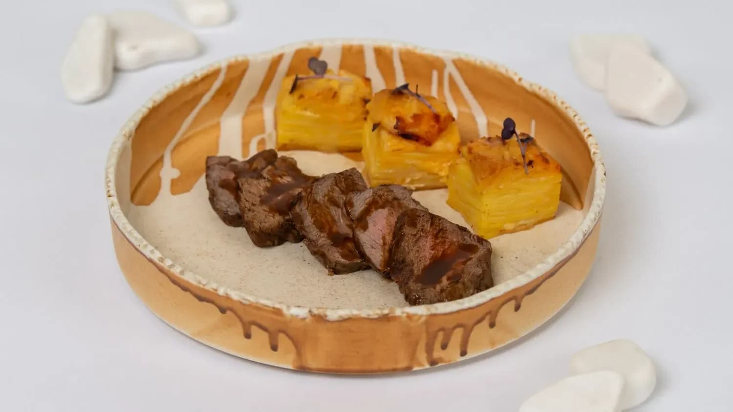Medallions with Potato Gratin